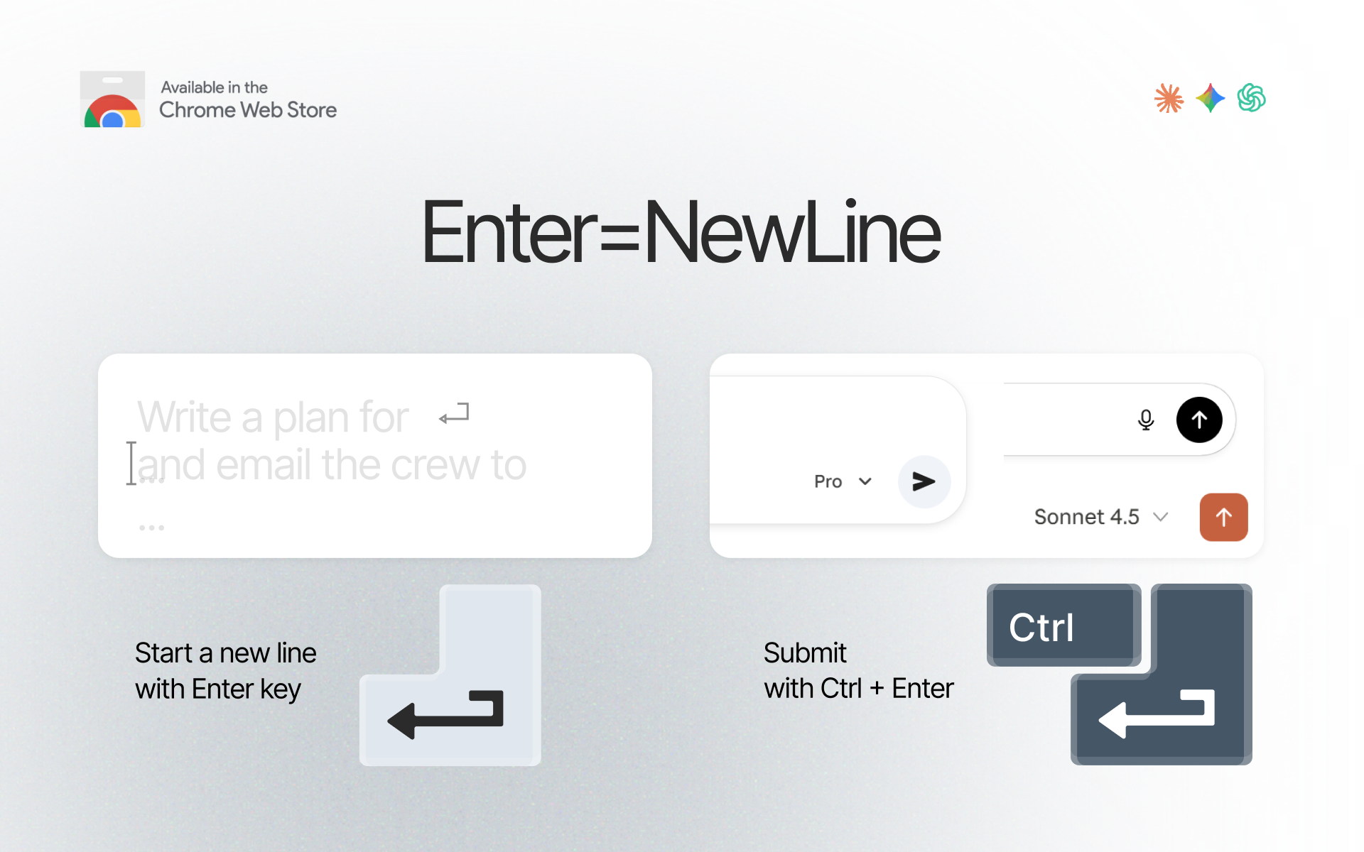 Featured project: Enter=NewLine Extension