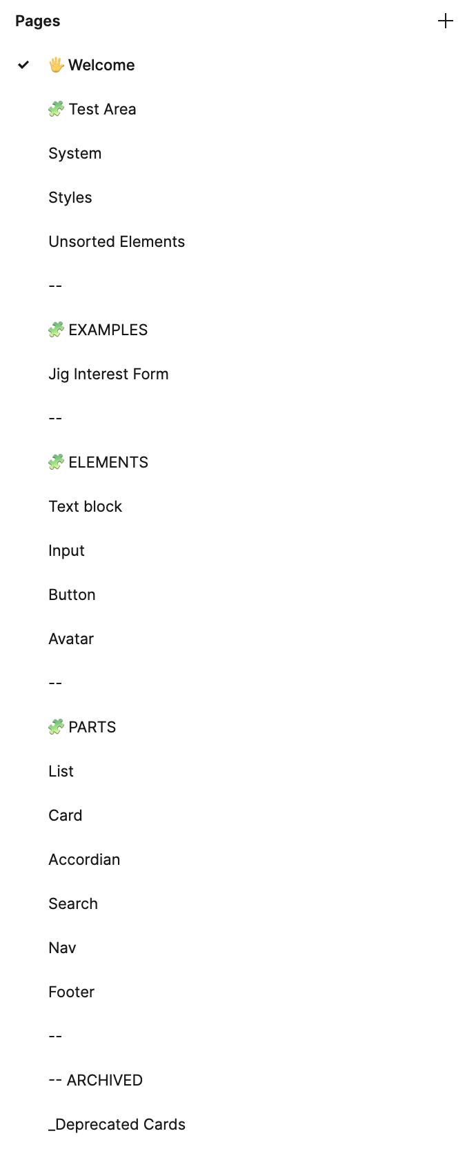 Figma Page Organizing